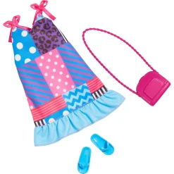 Barbie dukketøj med outfit og accessories - assorteret