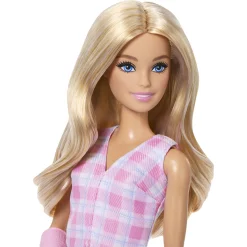 Barbie Fashionista blond dukke - Lyserøde tern og arm i gips - 30 cm