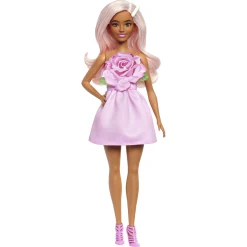 Barbie Fashionista dukke - Kjole med lyserød rose - 30