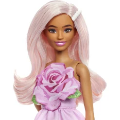 Barbie Fashionista dukke - Kjole med lyserød rose - 30