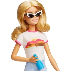 Barbie Malibu rejsesæt med hvalp, kuffert og tilbehør - 14 dele - 30 cm