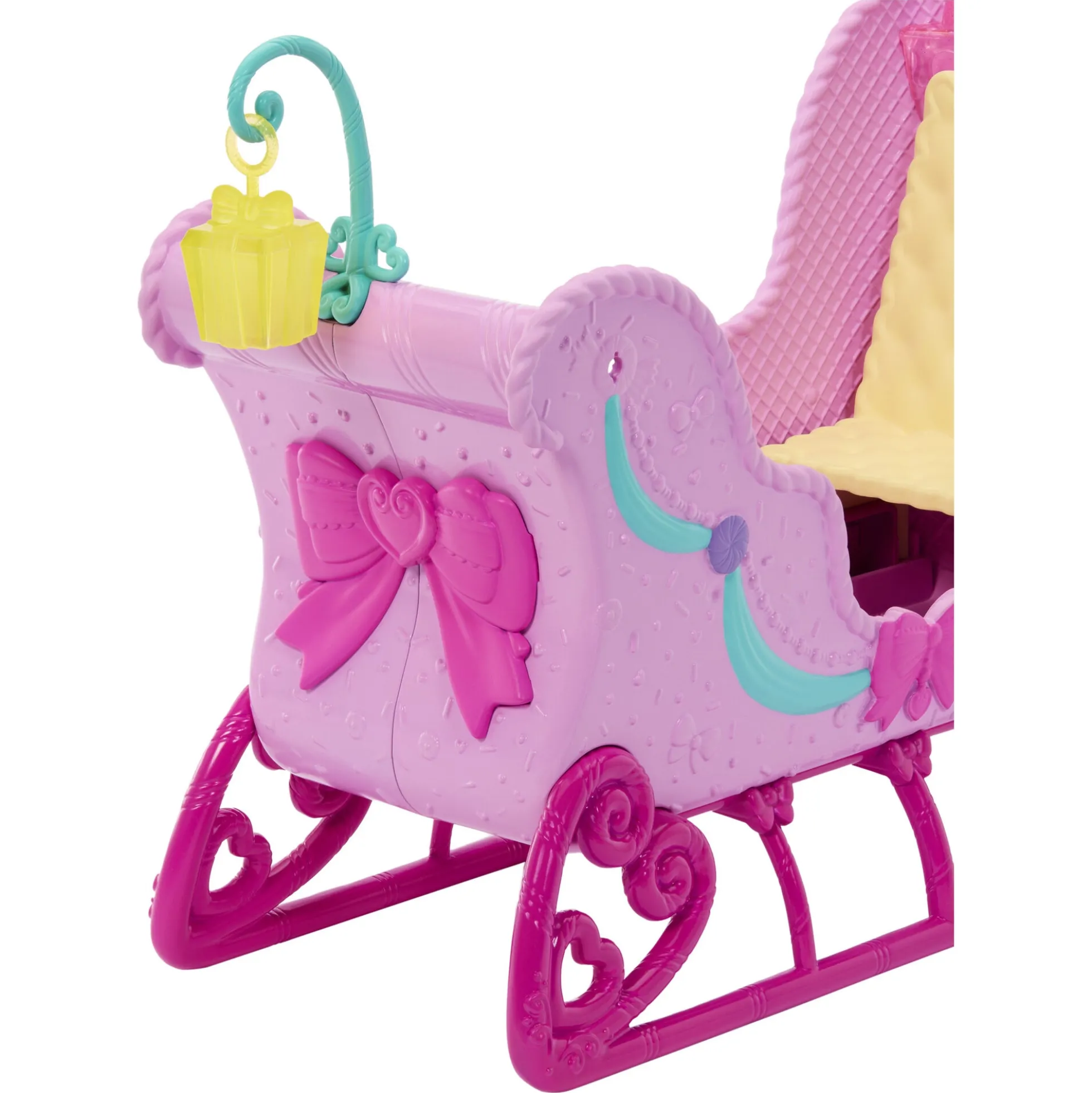 Barbie Nøddeknækkeren hest med slæde og hårpynt - 30 cm