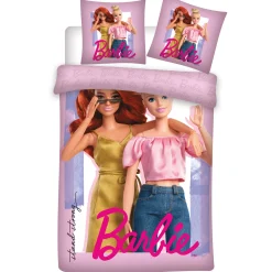 Barbie sengetøj - 100% bomuld - Børnesengetøj 140x200 cm
