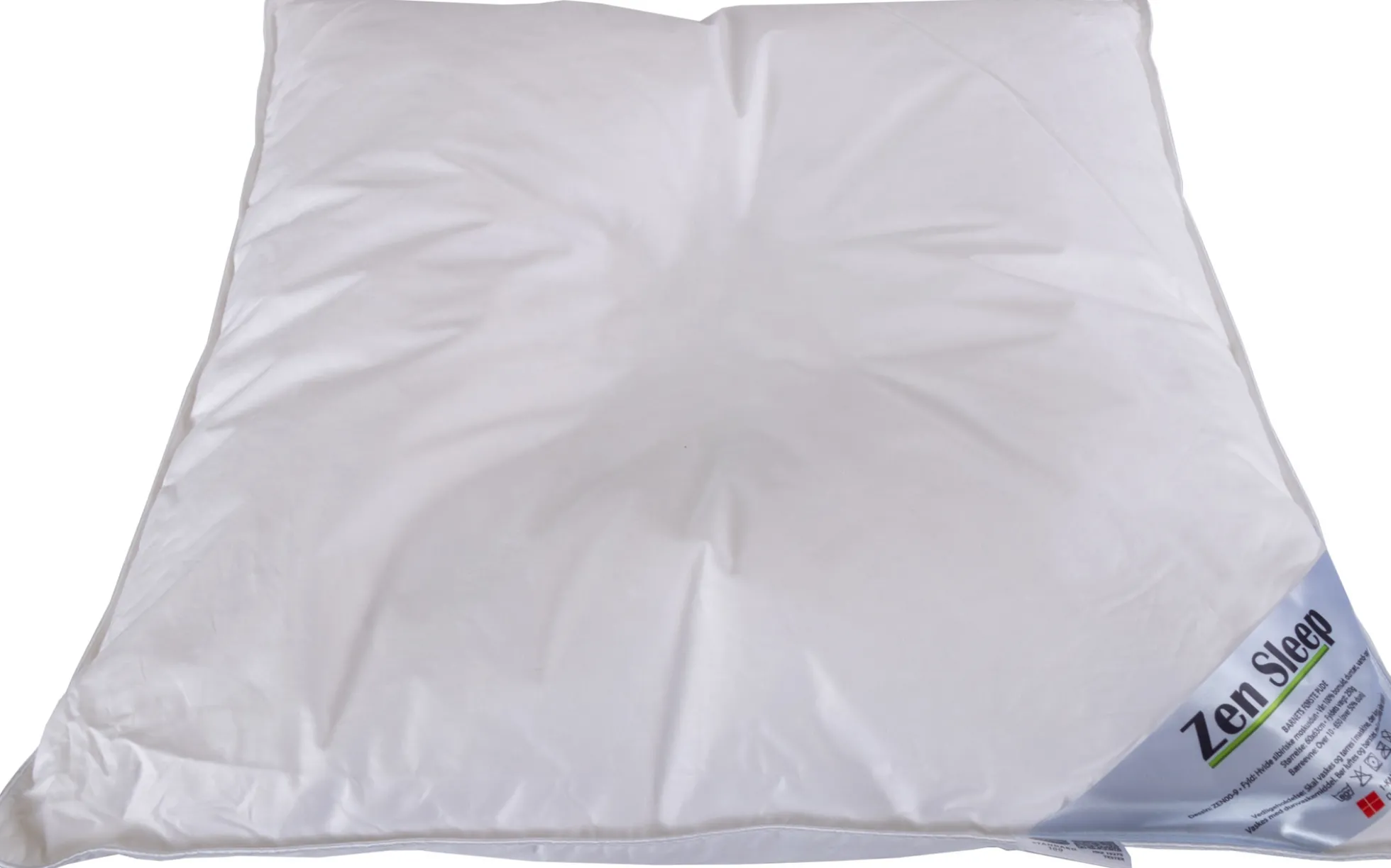 Barnets første pude - Lav pude 1 kammer pude - Hovedpude 60x63 cm - Børnepude - Zen Sleep