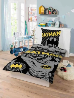 Batman sengetøj - 100% bomuld - Børnesengetøj 140x200 cm - In The Night