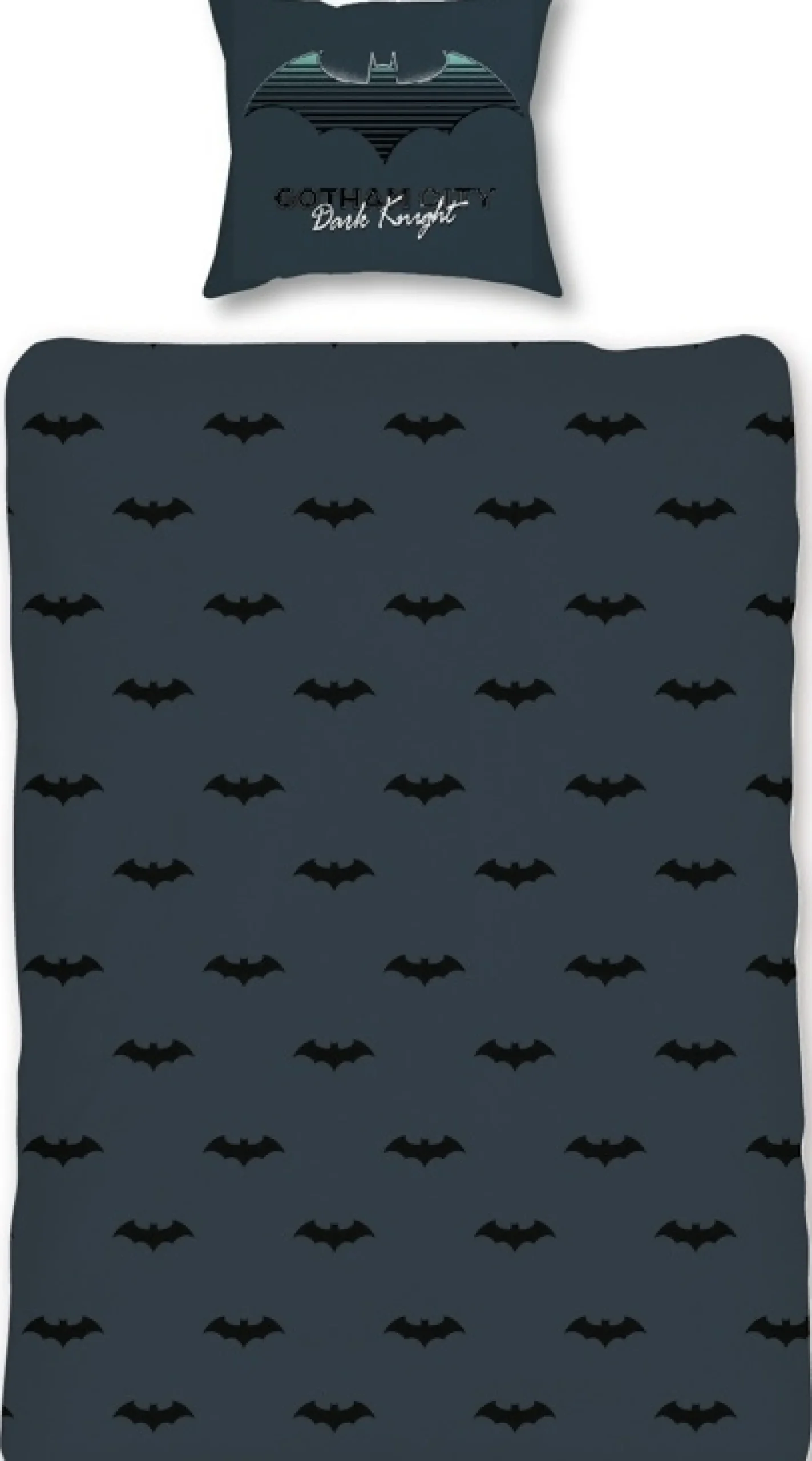Batman sengetøj - 100% bomuld - Børnesengetøj 140x200 cm - Glow in the dark
