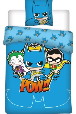 Batman sengetøj - 100% bomuld - Junior sengetøj 100x140 cm - Batman DC
