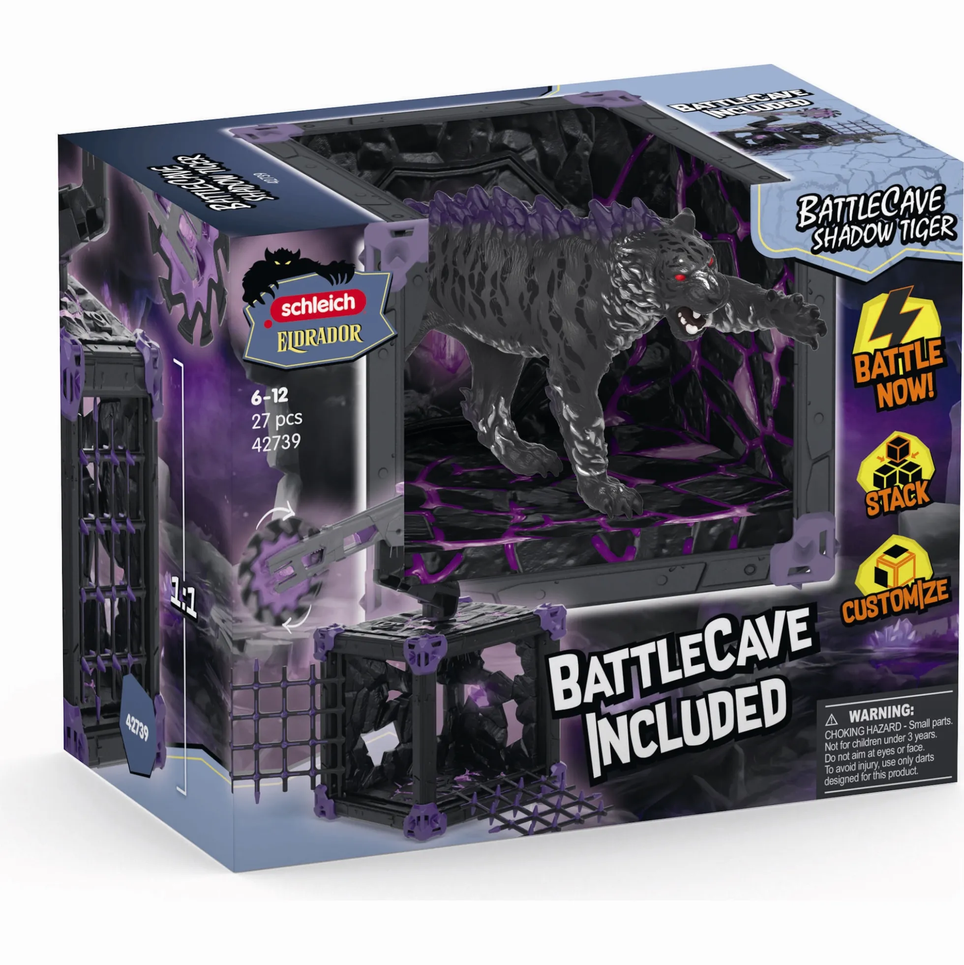 BattleCave Skygge tiger - 42739 - Schleich Eldrador