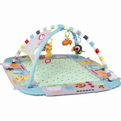 B Beez 5-i-1 legemåtte - babygym med rangler og bolde - fra 0 mdr.