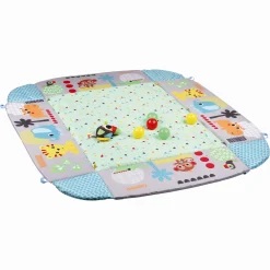 B Beez 5-i-1 legemåtte - babygym med rangler og bolde - fra 0 mdr.