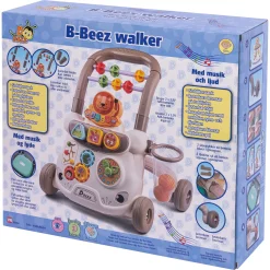 B Beez walker med lys og lyd - gåvogn med musik og aktivitetsleg - fra 12 mdr.