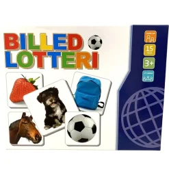 Billedlotteri til børn - 54 billedkort, 6 spilleplader