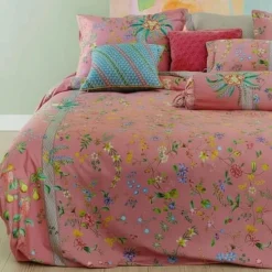 Blomstret sengetøj - 140x200 cm - Petites Fleur Pink - 2 i 1 sengesæt - 100% bomuld - Pip Studio sengetøj