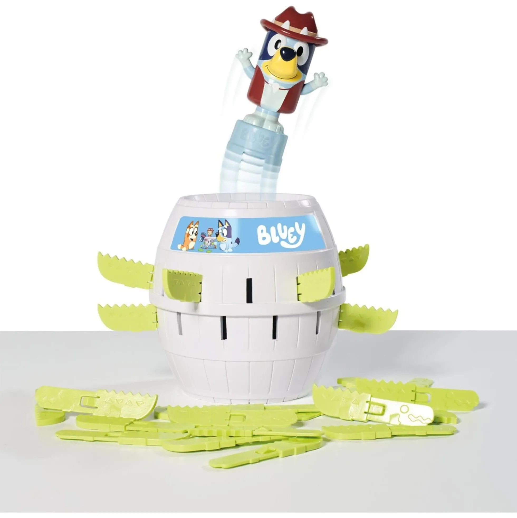 Bluey Pop-Up børnespil med overraskelseseffekt - 2-4 spillere