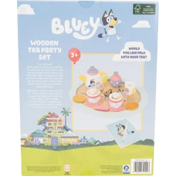 Bluey tesæt i træ – 19 dele - Legekøkken tilbehør