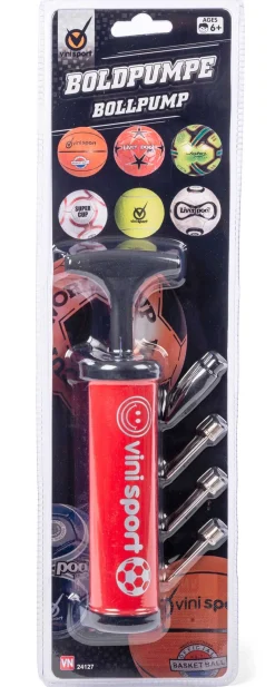 Boldpumpe 20 cm - 4 spidser - Rød