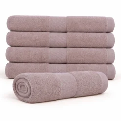 Bomulds håndklæde - 100% bomuld - Badehåndklæde 70x140 cm - Diamant - Sand