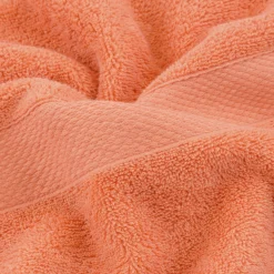 Bomulds håndklæde - 100% bomuld - Badehåndklæde 70x140 cm - Diamant - Orange