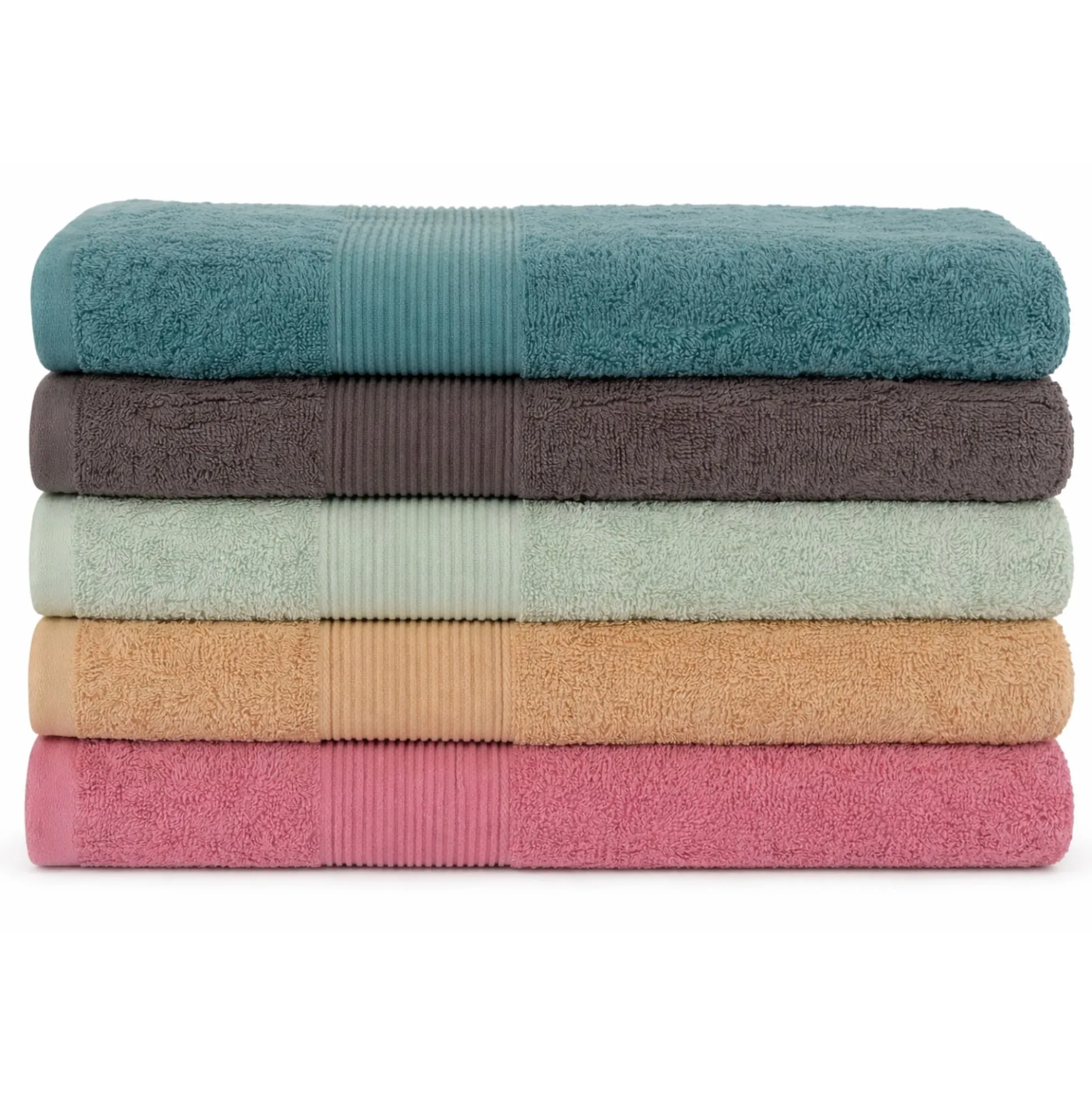 Bomulds håndklæde - 100% bomuld - Badehåndklæde 70x140 cm - Mint