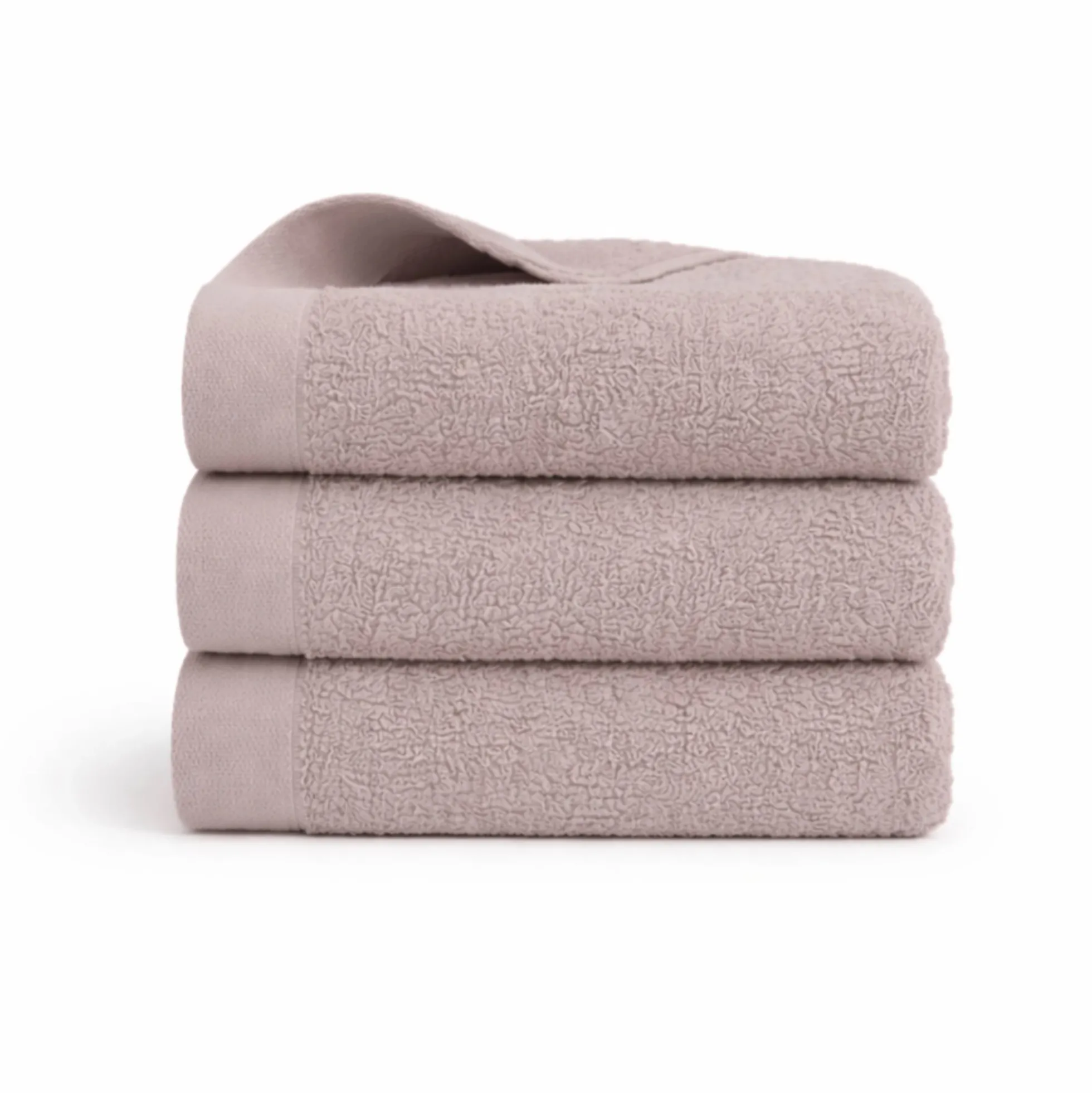 Bomulds håndklæde - 100% bomuld - Gæstehåndklæde 40x60 cm - Valmue - Rosa