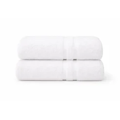 Bomulds håndklæde - 100% bomuld - Lille gæstehåndklæde 30x50 cm - Hvid