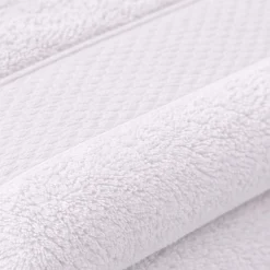 Bomulds håndklæde - 100% bomuld - 50x100 cm - Diamant - Hvid