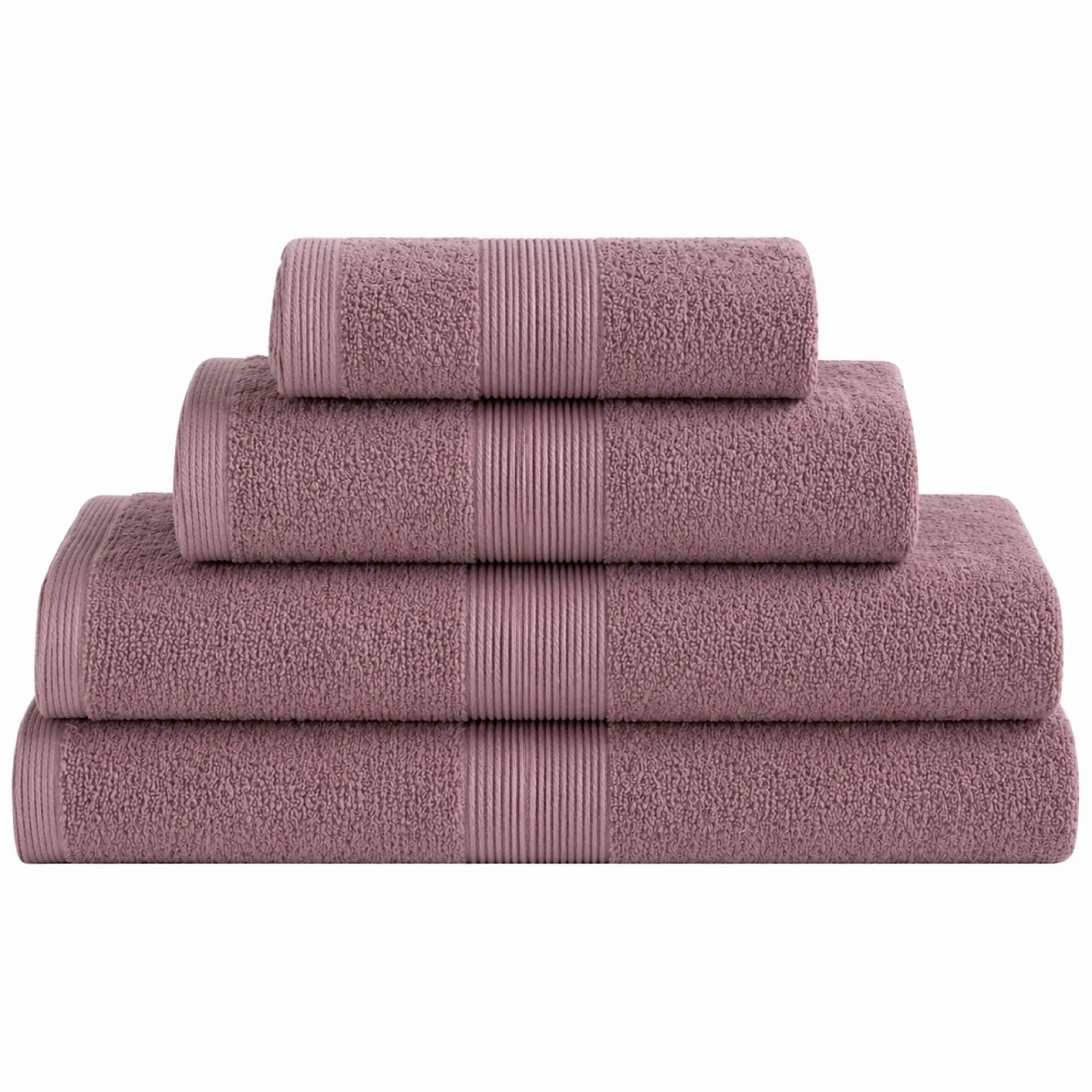 Bomulds håndklæde - 100% bomuld - 50x100 cm - Magnolia - Rosa
