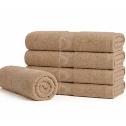 Bomulds håndklæde - 100% bomuld - 50x100 cm - Sand