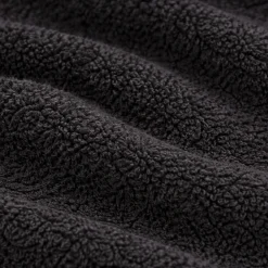 Bomulds håndklæde - 100% bomuld - 50x100 cm - Valmue - Sort