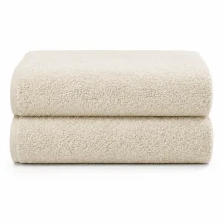 Bomulds håndklæder - 100% bomuld - Badehåndklæder 70x140 cm - 2-pak - Natur
