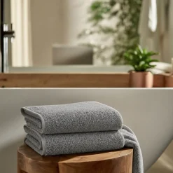 Bomulds håndklæder - 100% bomuld - 50x100 cm - 2-pak - Støvet grøn