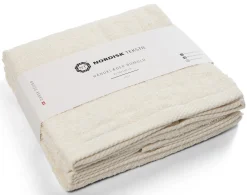 Bomulds håndklæder - 100% bomuld - 50x100 cm - 2-pak - Natur