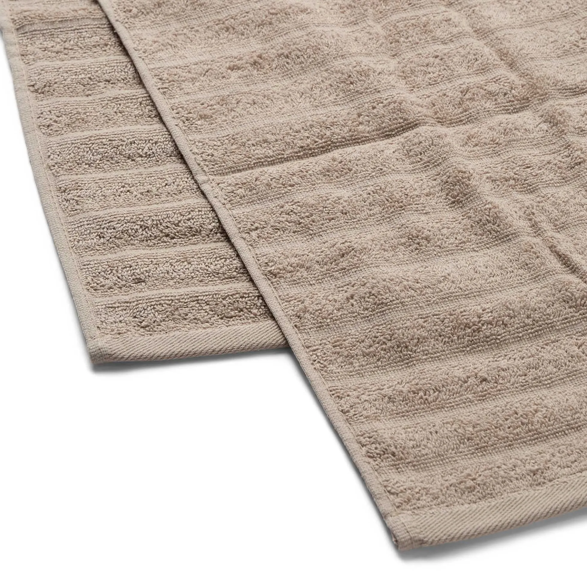 Bomulds håndklæder - 100% kæmmet bomuld - Badehåndklæder 70x140 cm - 2-pak - Sand