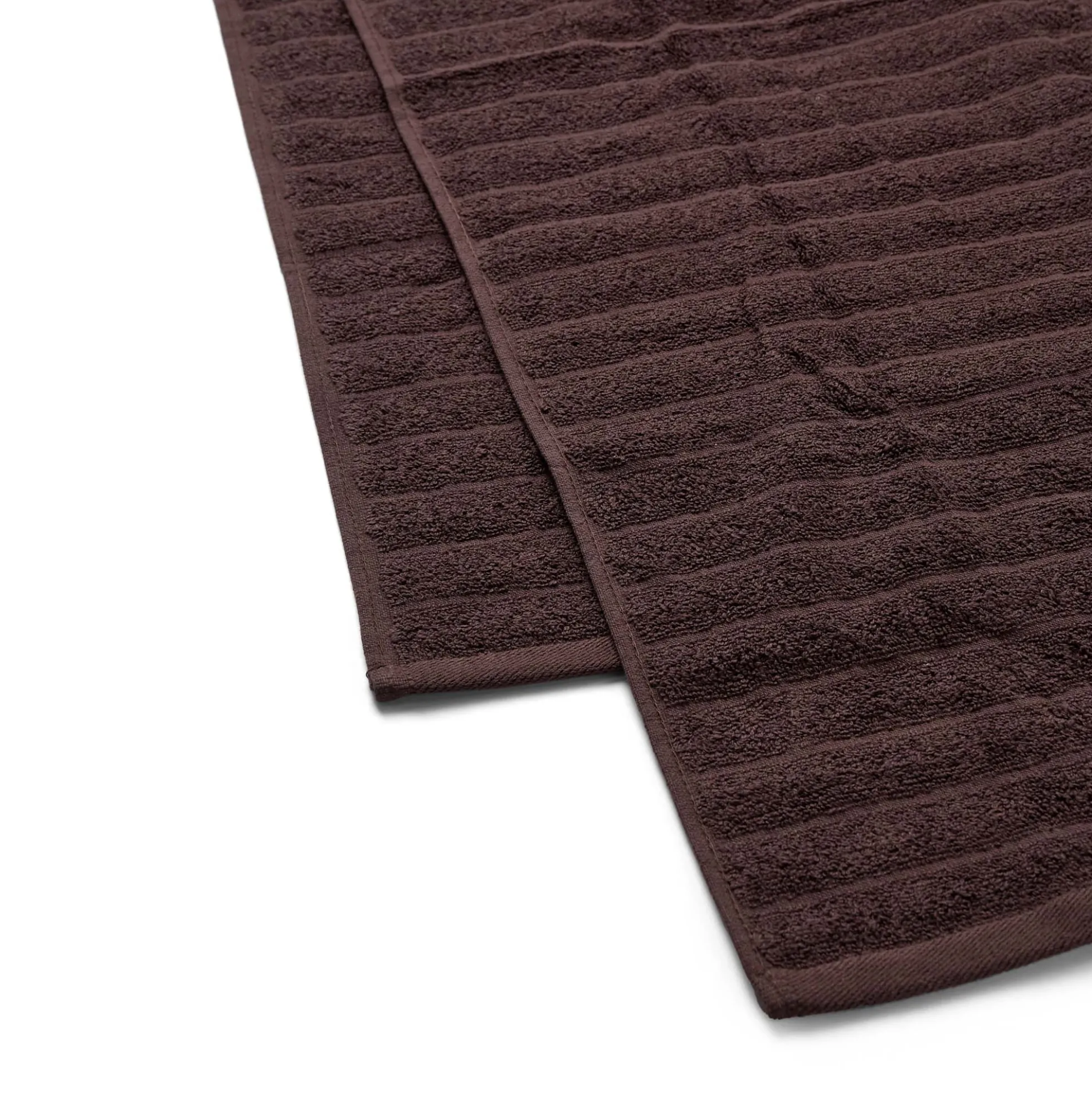 Bomulds håndklæder - 100% kæmmet bomuld - Badehåndklæder 70x140 cm - 2-pak - Brun