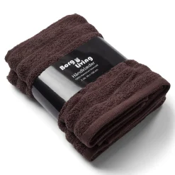 Bomulds håndklæder - 100% kæmmet bomuld - 50x100 cm - 2-pak - Brun