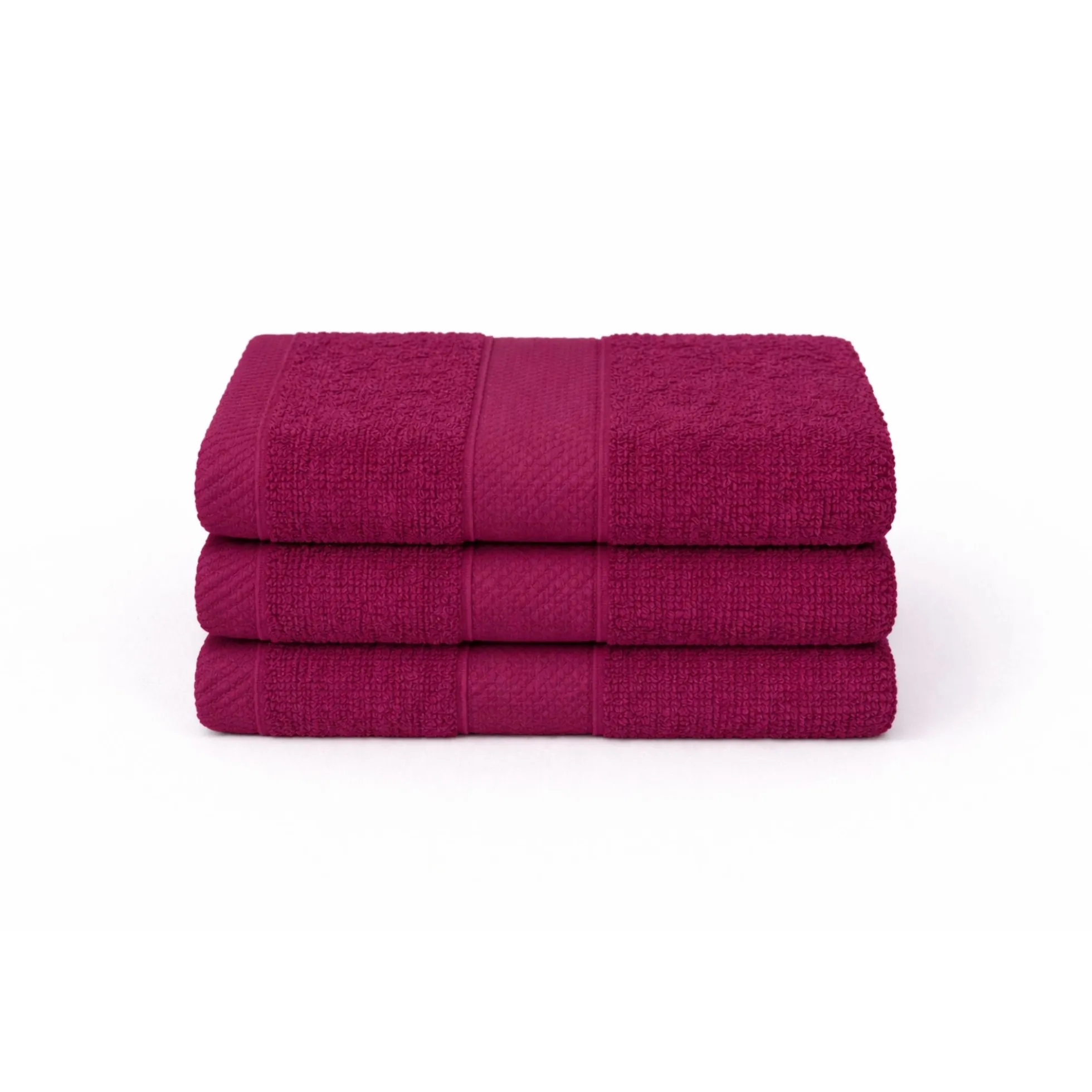Bomulds vaskeklud - 100% bomuld - Vaskeklud 30x30 cm - Diamant - Aubergine