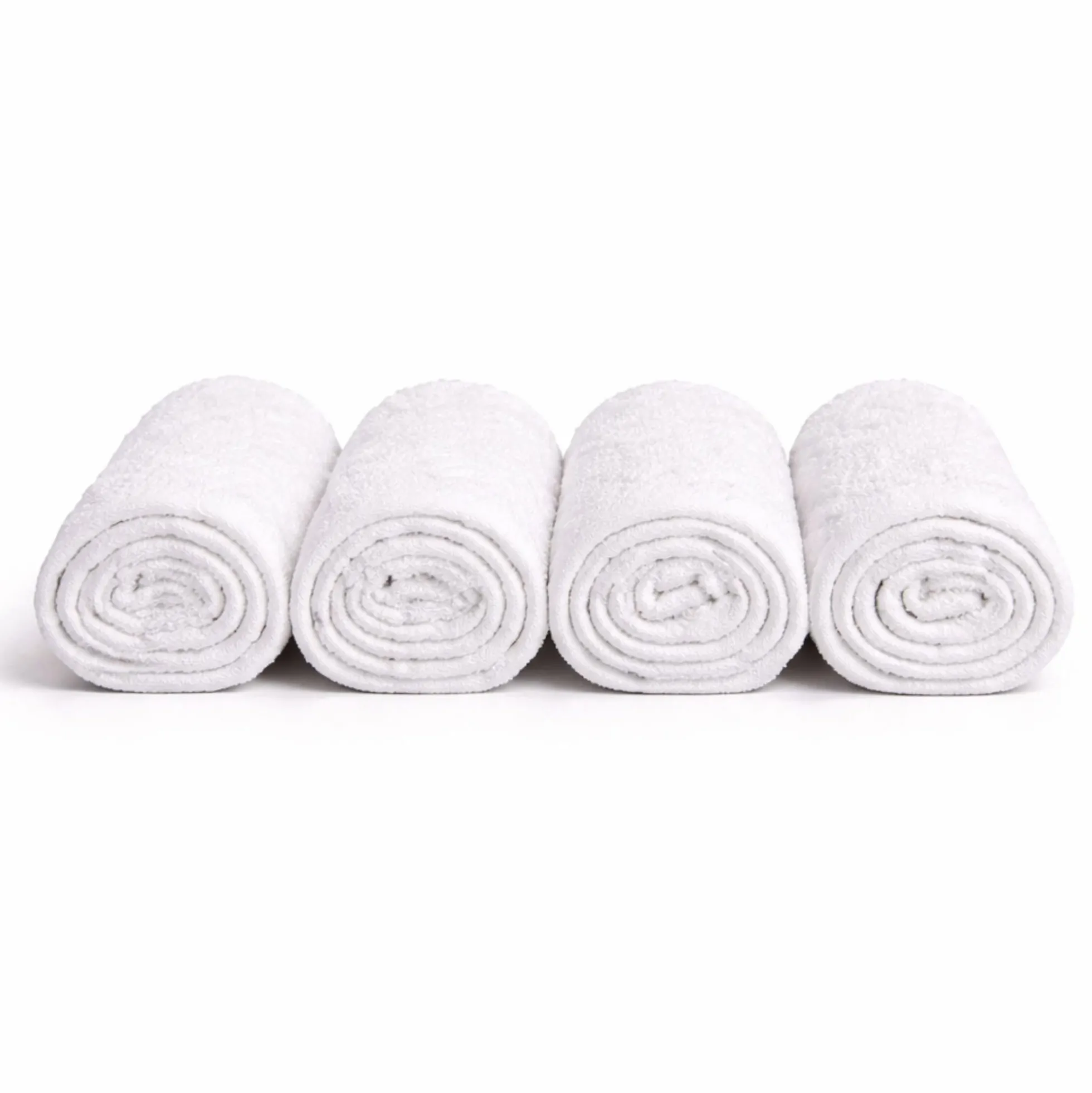 Bomulds vaskeklude - 100% bomuld - Vaskeklude 30x30 cm - 4-pak - Valmue - Hvid