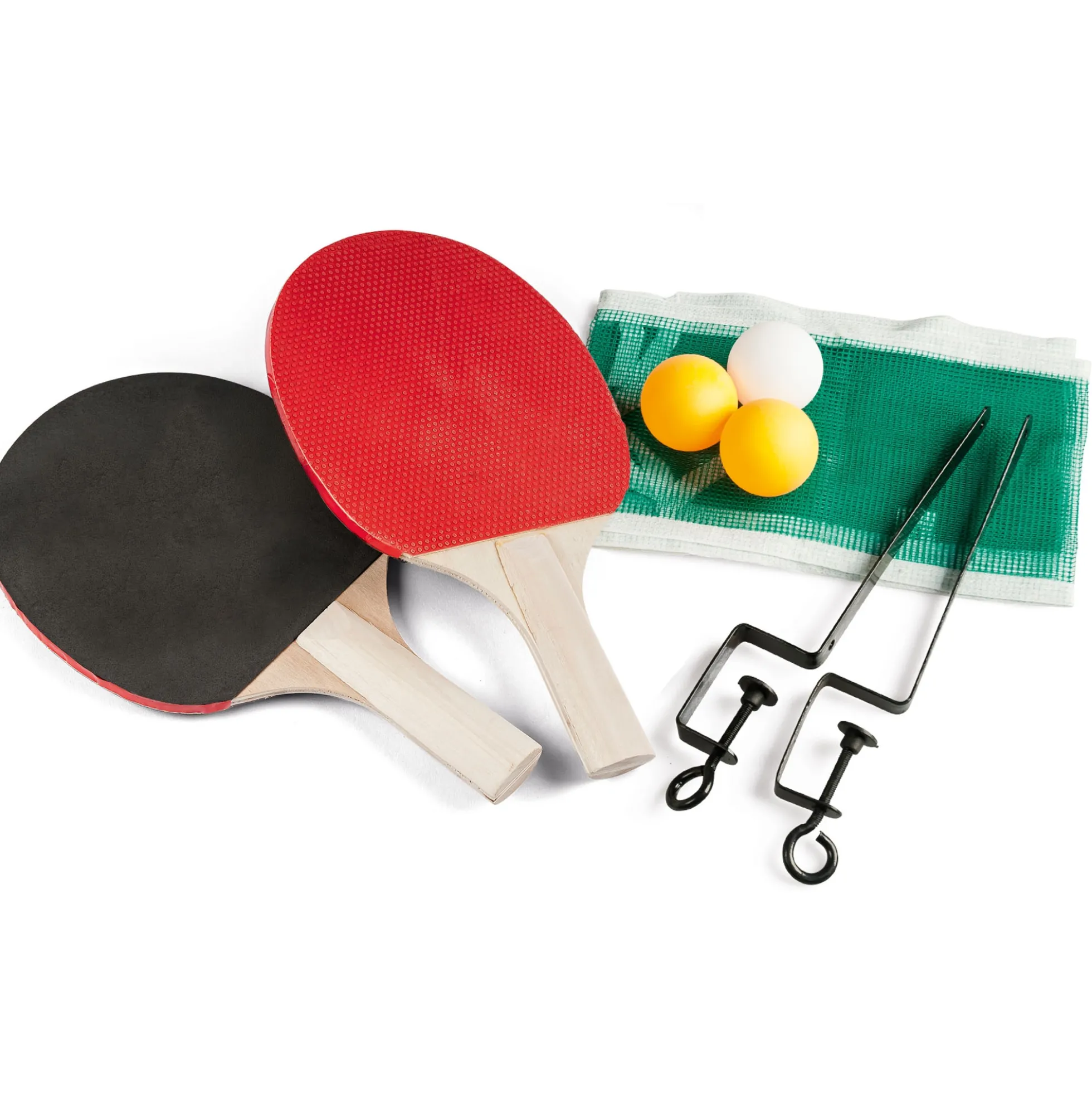 Bordtennissæt - Inkl. 2 bats, 3 bolde og net