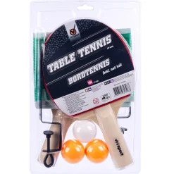 Bordtennissæt - Inkl. 2 bats, 3 bolde og net