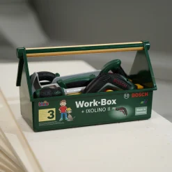 Bosh værktøjskasse med Ixolino - 30x14x17 cm - 7 dele - Bosch legetøjsværktøj