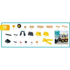 BRIO Builder Volvo gummiged - 34598