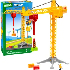 BRIO Byggekran med lys - BRIO-tog sæt - 33835