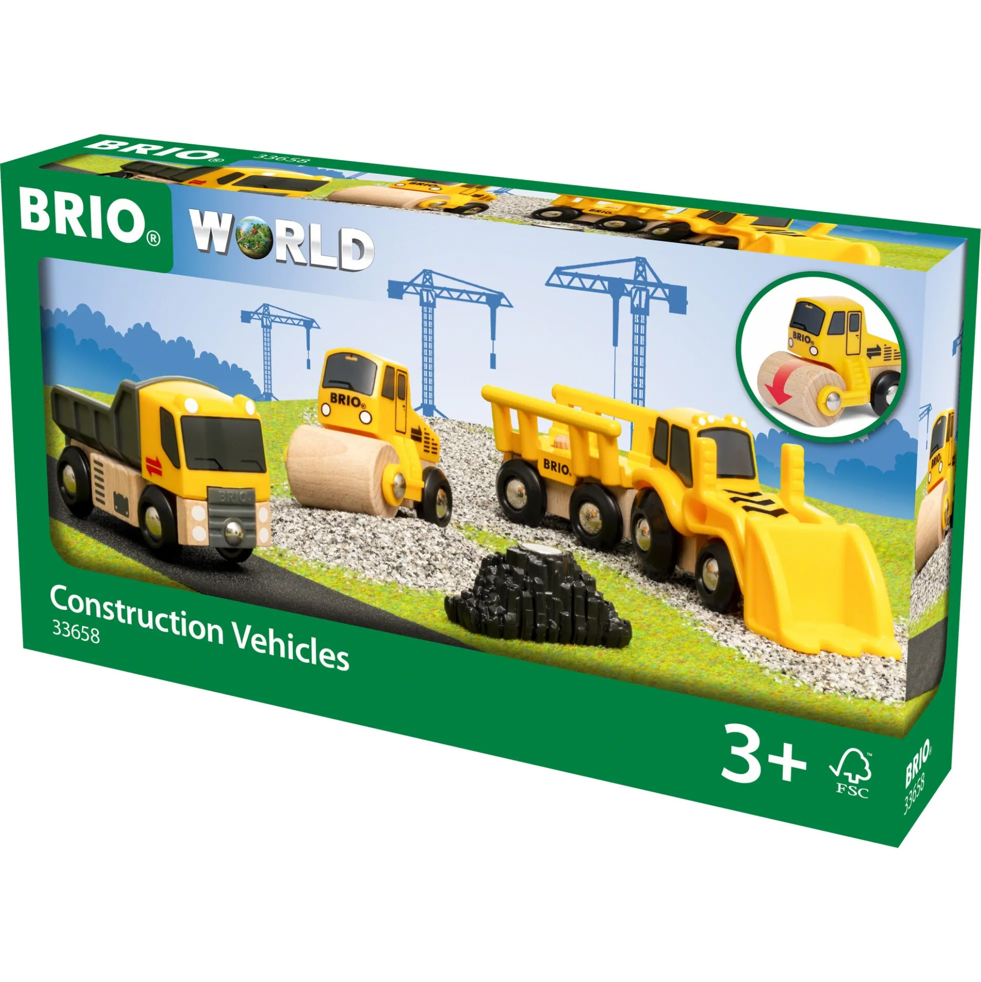 BRIO Byggekøretøjer - BRIO-tog sæt- 33658