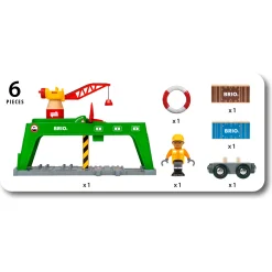 BRIO Containerkran - BRIO-tog sæt- 33996