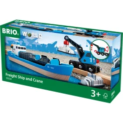BRIO Containerskib med kran - BRIO-tog sæt- 33534