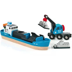 BRIO Containerskib med kran - BRIO-tog sæt- 33534