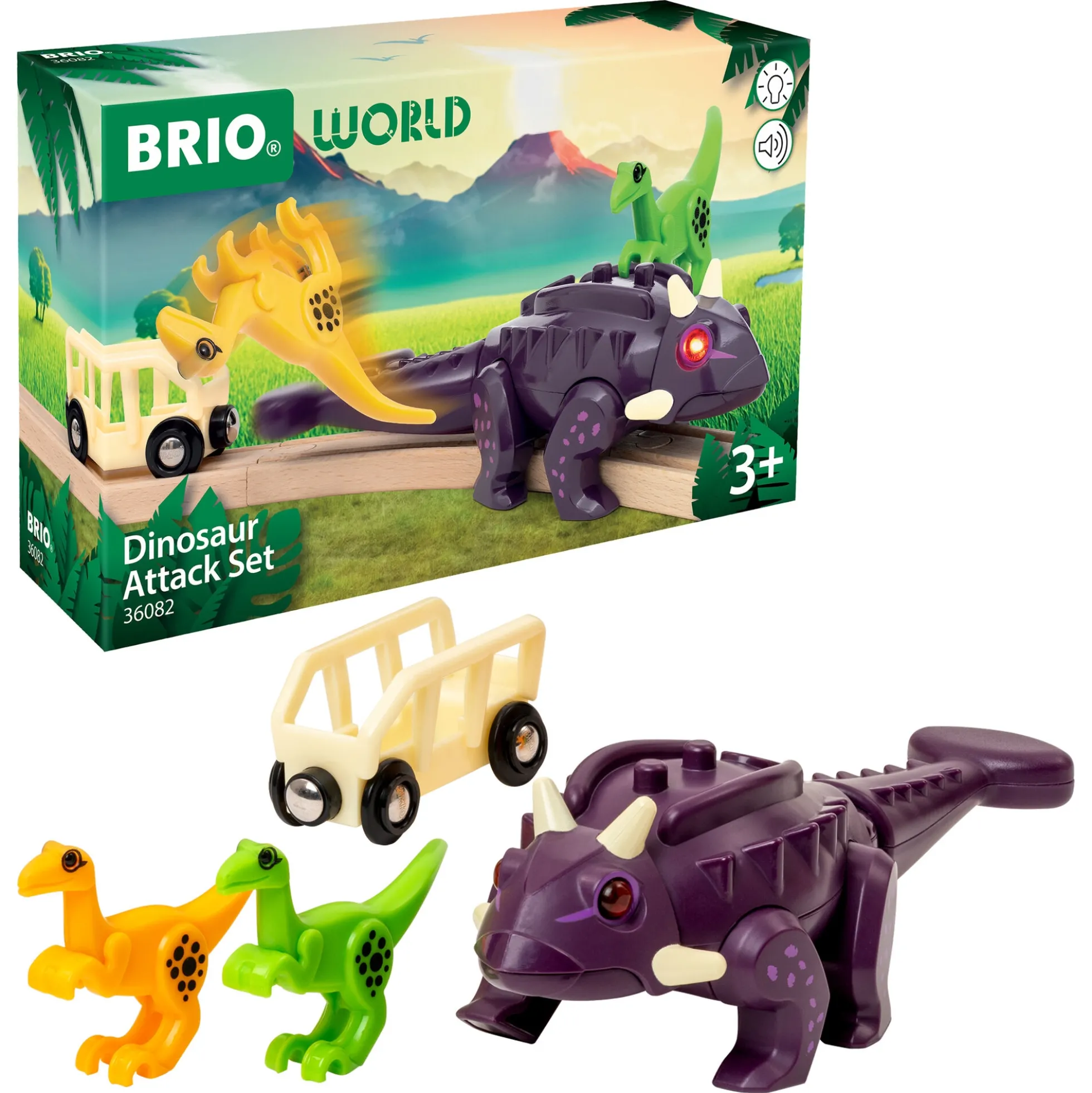 BRIO Dinosaur Attack Legesæt - BRIO-tilbehør - 36082