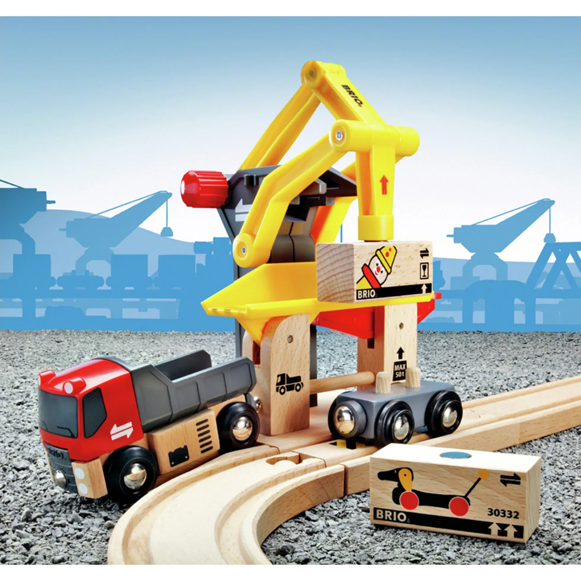 BRIO Fragtgodsstation- BRIO-togbane sæt- 33280
