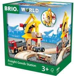 BRIO Fragtgodsstation- BRIO-togbane sæt- 33280
