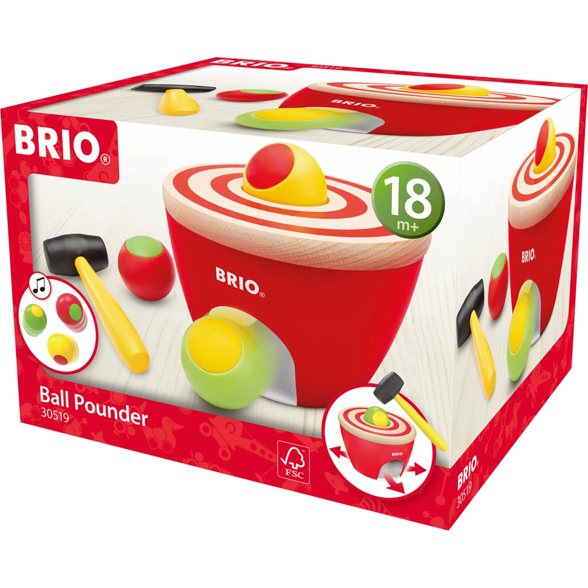 BRIO Hammerboks - BRIO-klassiker i træ - 30519